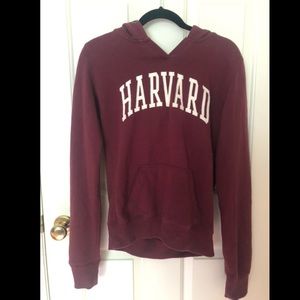 League Collegiate Outfitters Harvard Hoodie Sweatshirt Size M